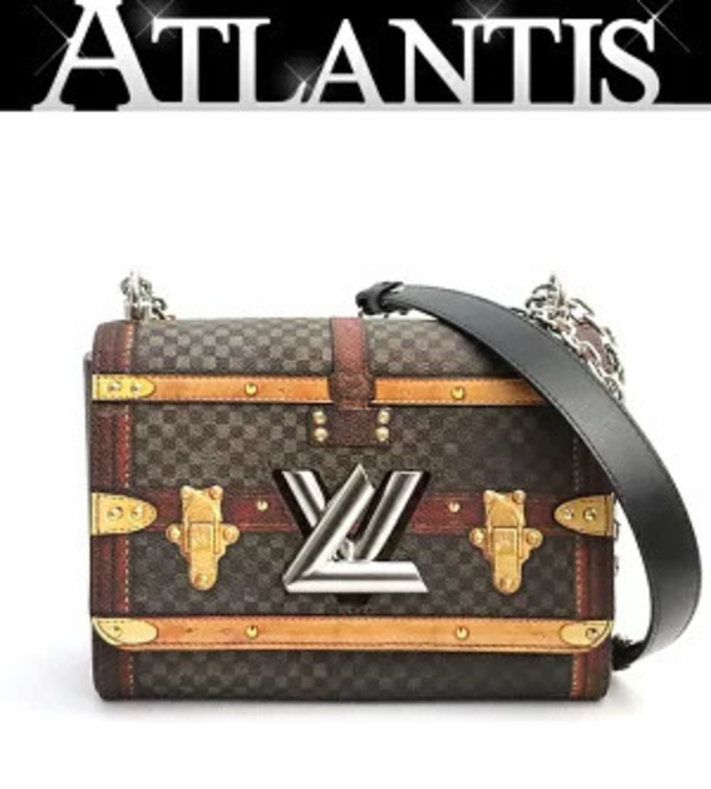 Louis Vuitton Twist Chain Shoulder Bag Transformed Damier